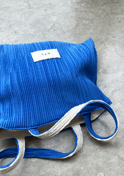Mini Tote Bag - PLEATS BLUE