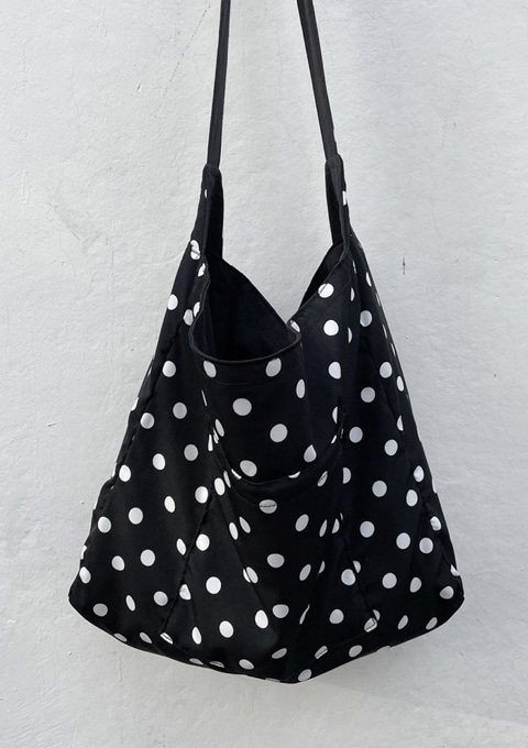Reversible Bag - Polka dot BLACK