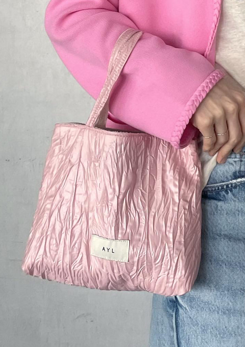 Mini Tote Bag - PLEATS PINK